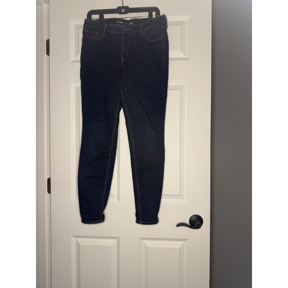 Old Navy Midrise Rockstar Super Skinny Denim Jeans 10 Long